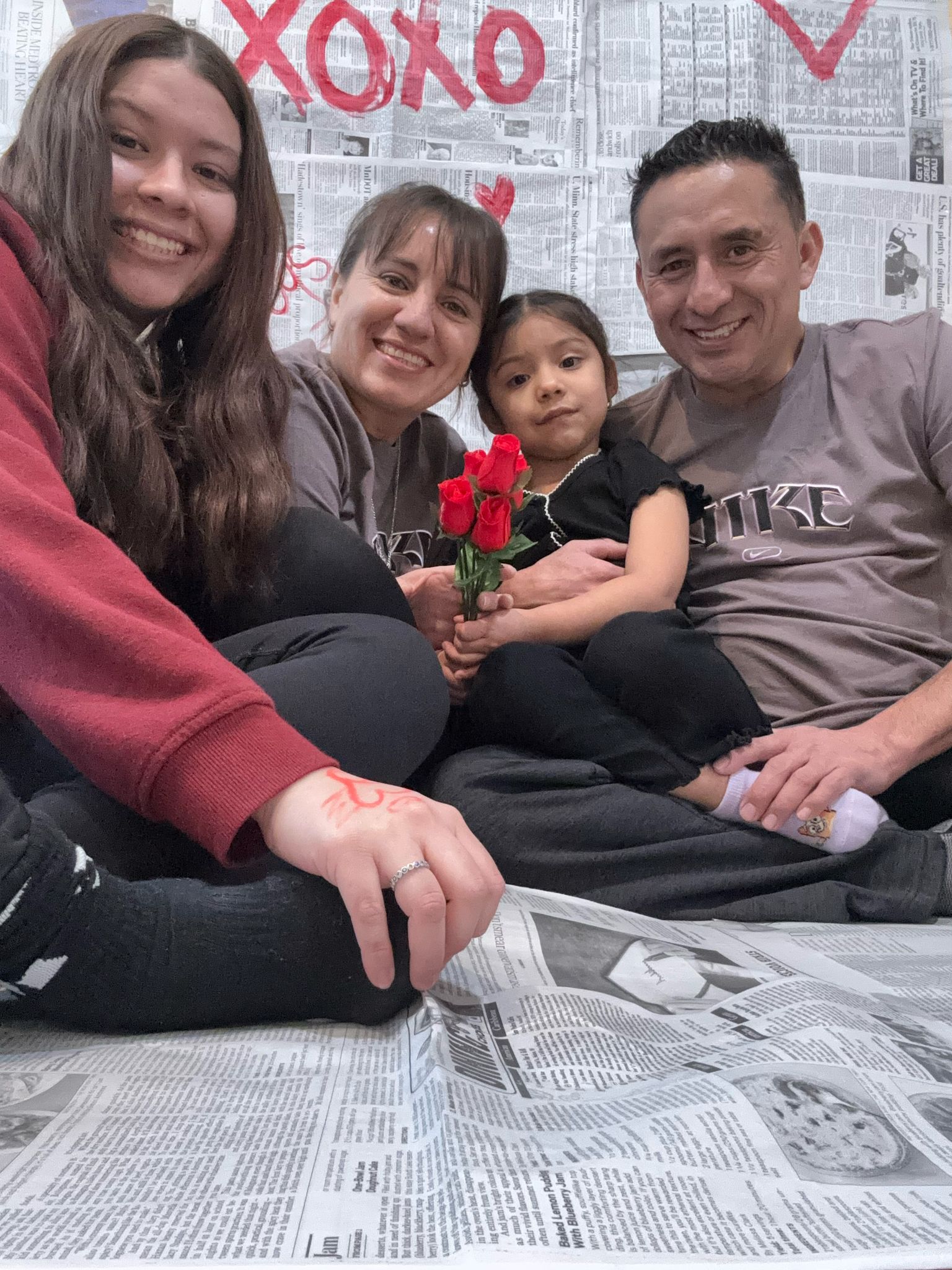 Jesús Aragon with his family